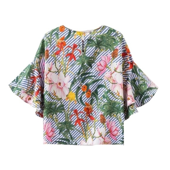 Tropical Print Blouse - Picture 4 of 7